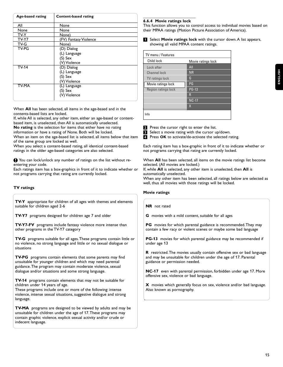 Philips flat HDTV 47PFL7432D 47" LCD integrated digital with Perfect Pixel HD Engine and Ambilight 2 channel User Manual | Page 17 / 40