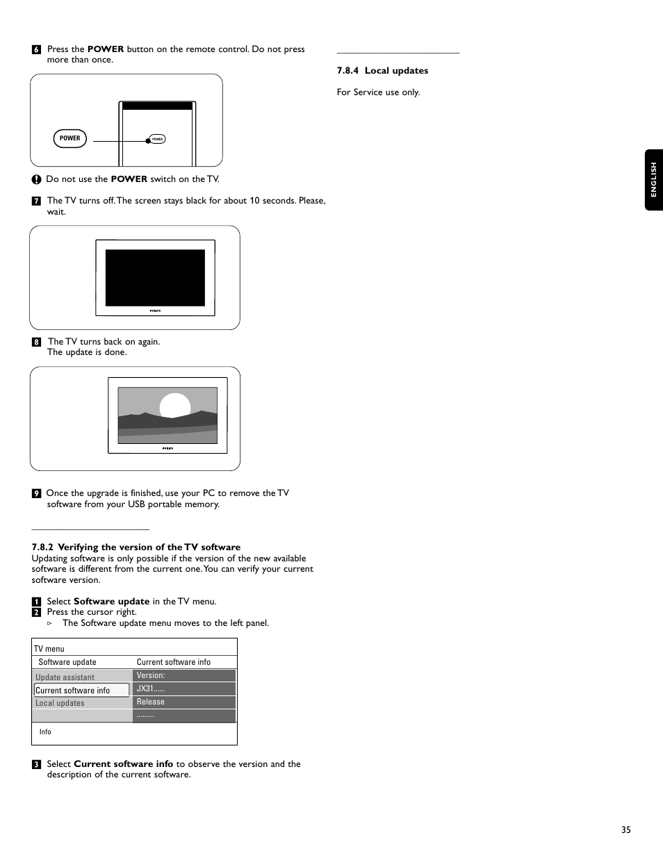 Philips flat HDTV 47PFL7432D 47" LCD integrated digital with Perfect Pixel HD Engine and Ambilight 2 channel User Manual | Page 37 / 40