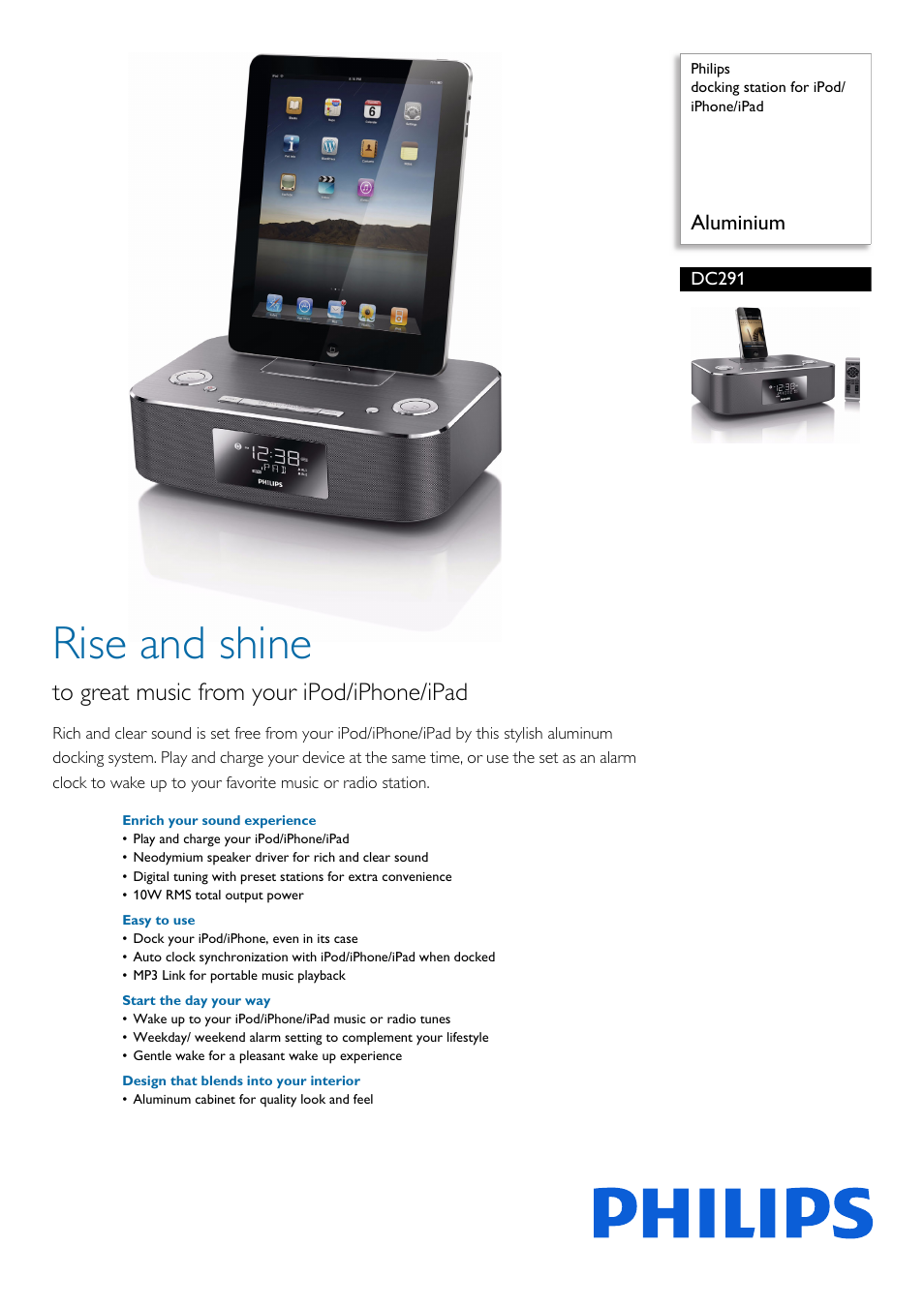 Philips DC291-17 User Manual | 3 pages