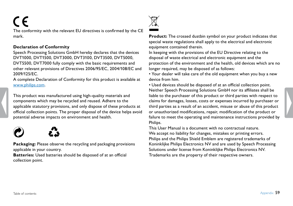 Philips DVT5500-00 User Manual | Page 59 / 60
