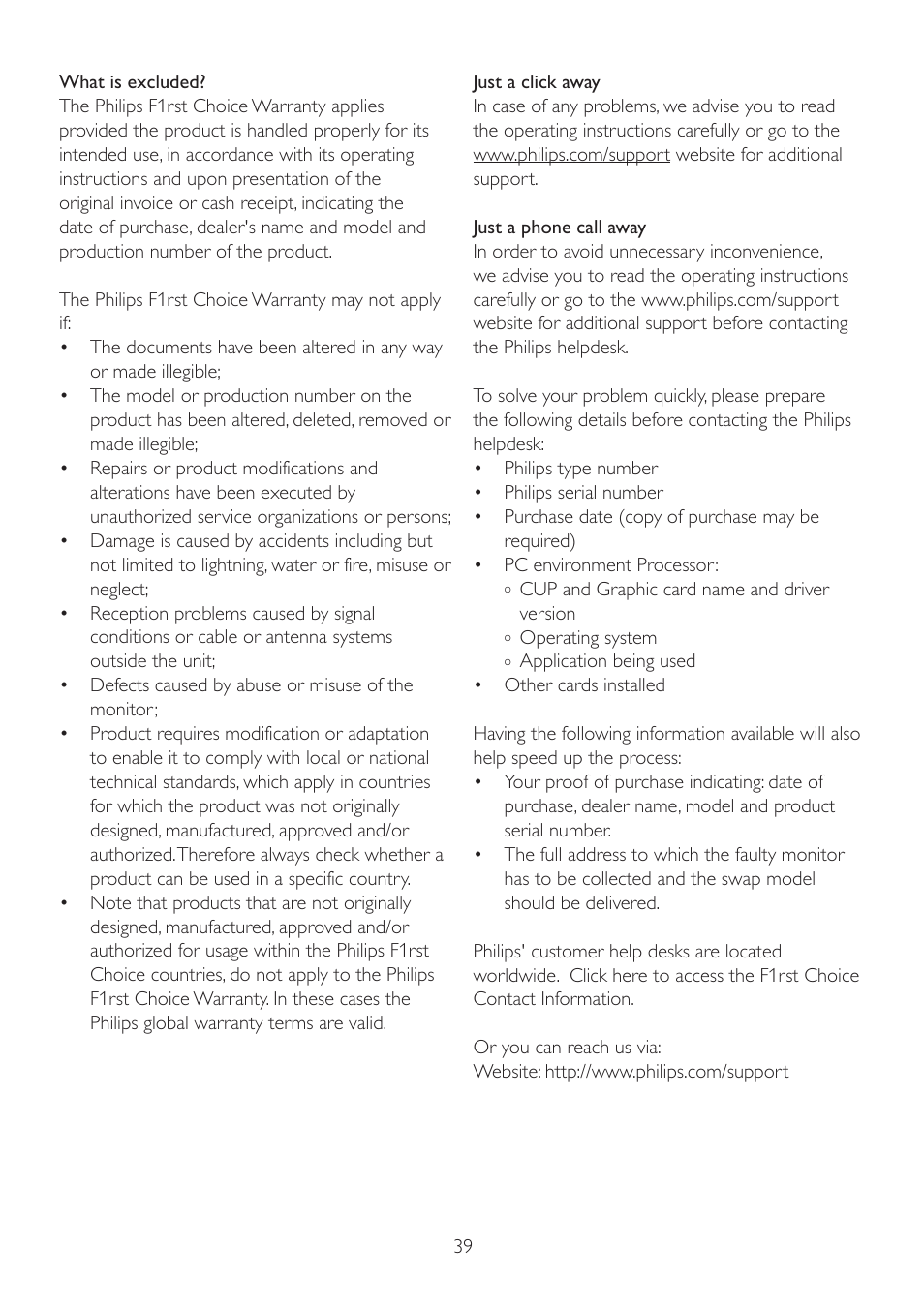 Philips 225P2EB-27 User Manual | Page 41 / 59