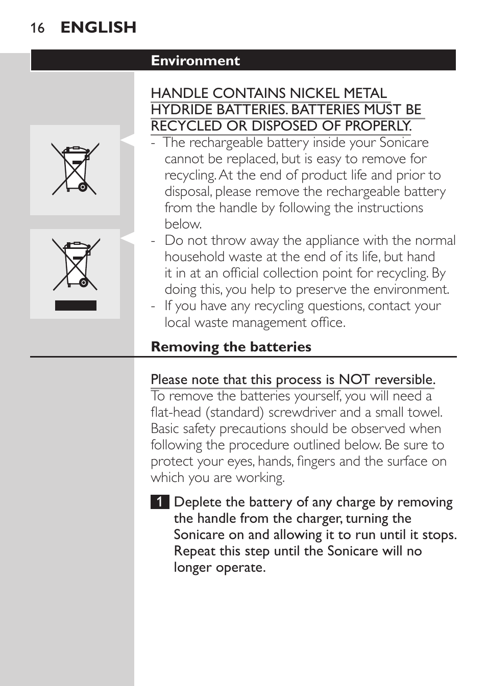 Philips HX5610-04 User Manual | Page 16 / 60