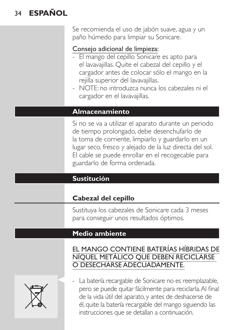 Philips HX5610-04 User Manual | Page 34 / 60