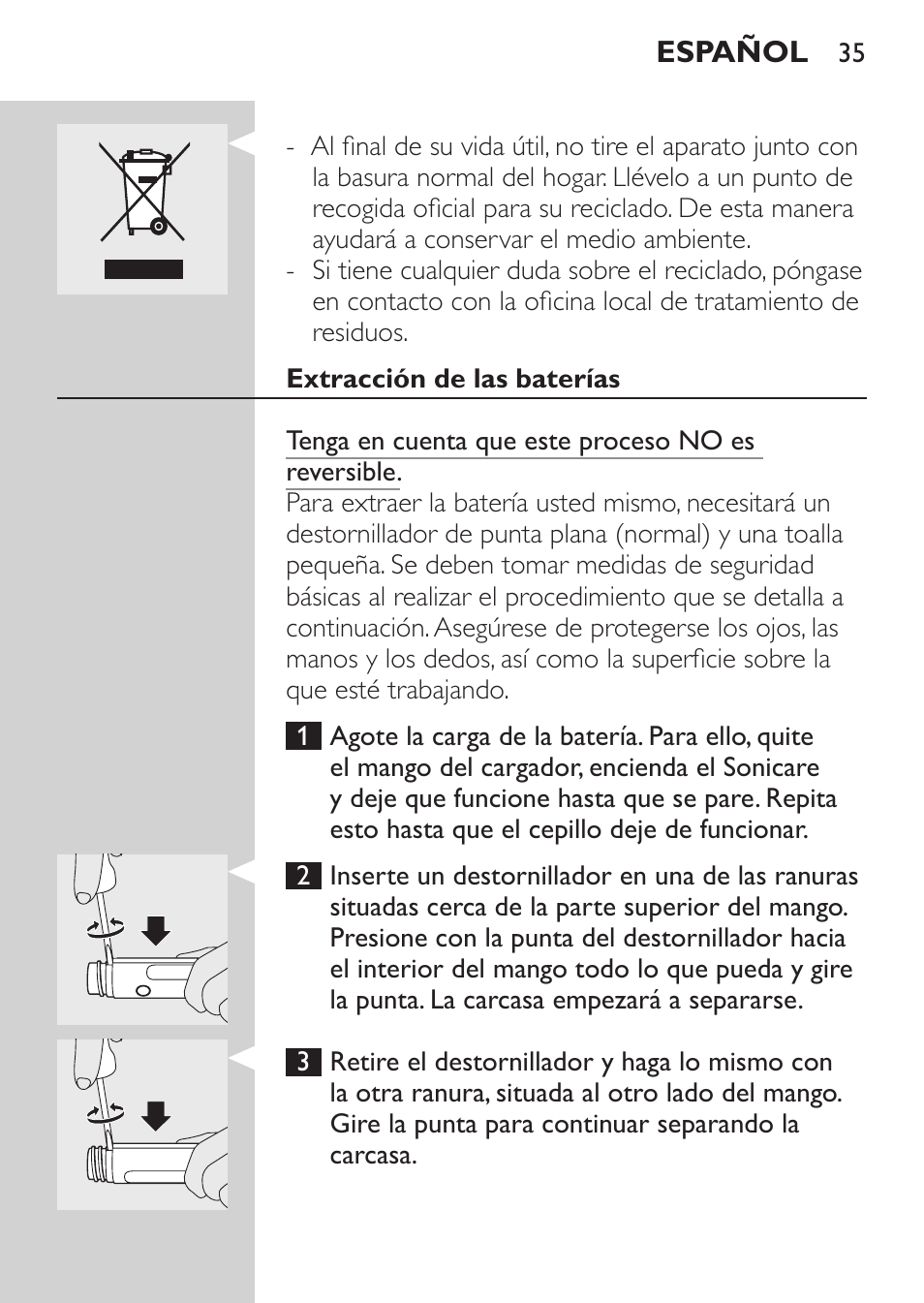 Philips HX5610-04 User Manual | Page 35 / 60