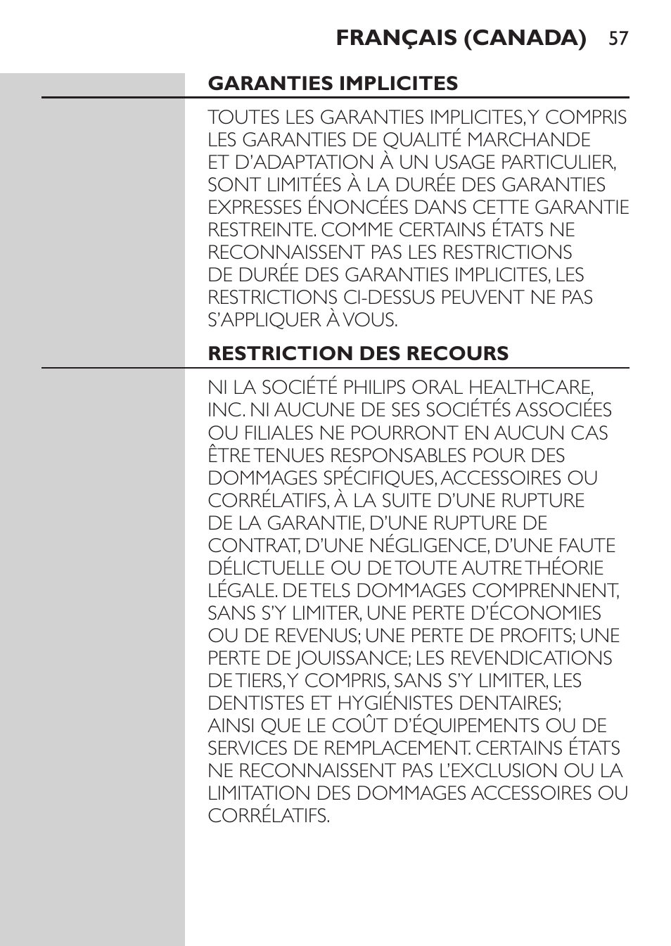 Philips HX5610-04 User Manual | Page 57 / 60