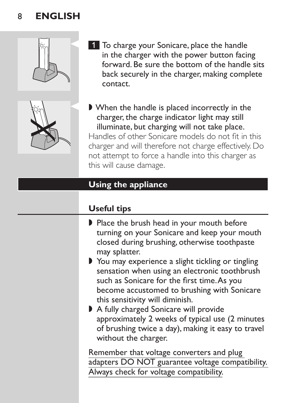 Philips HX5610-04 User Manual | Page 8 / 60