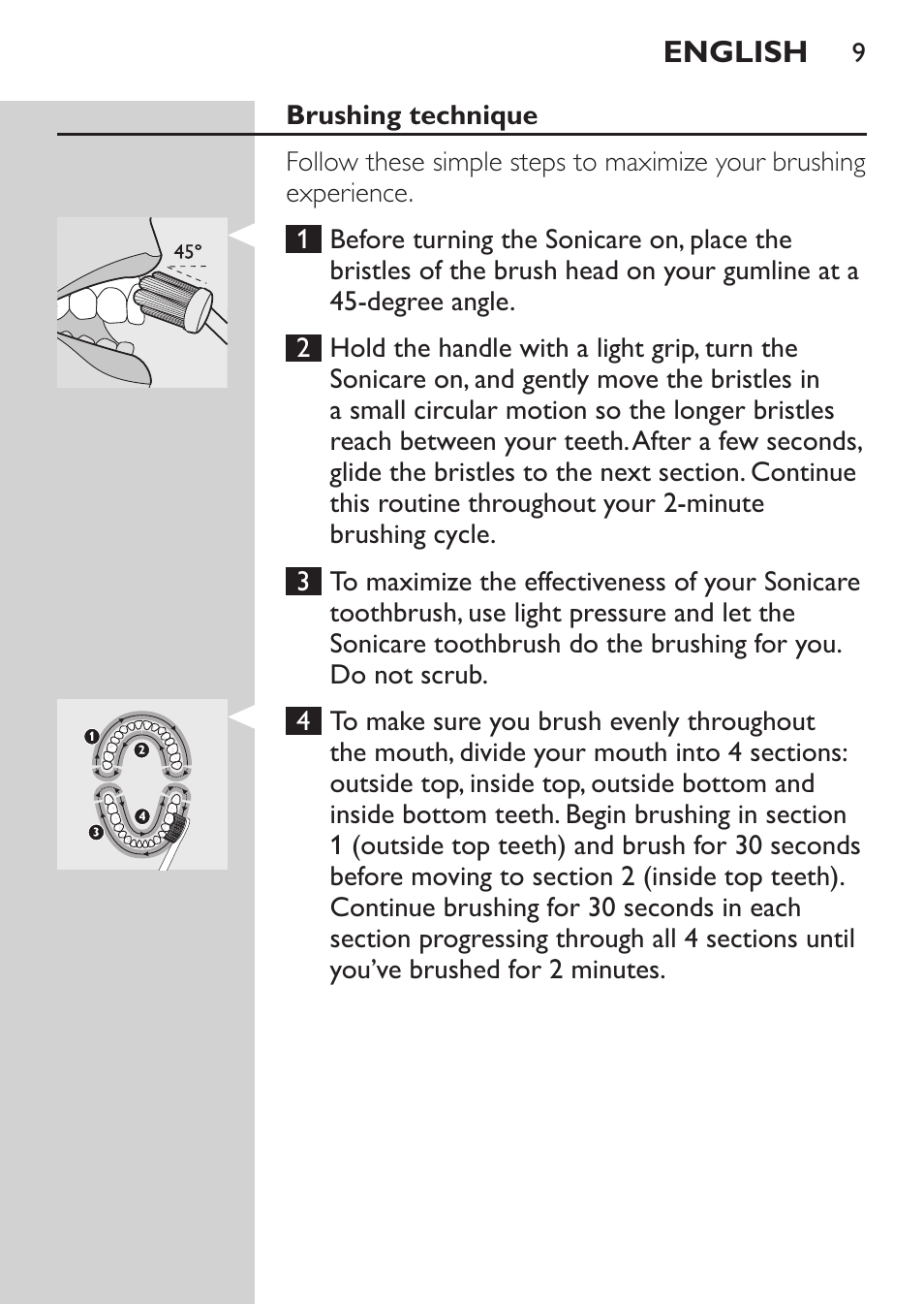 Philips HX5610-04 User Manual | Page 9 / 60