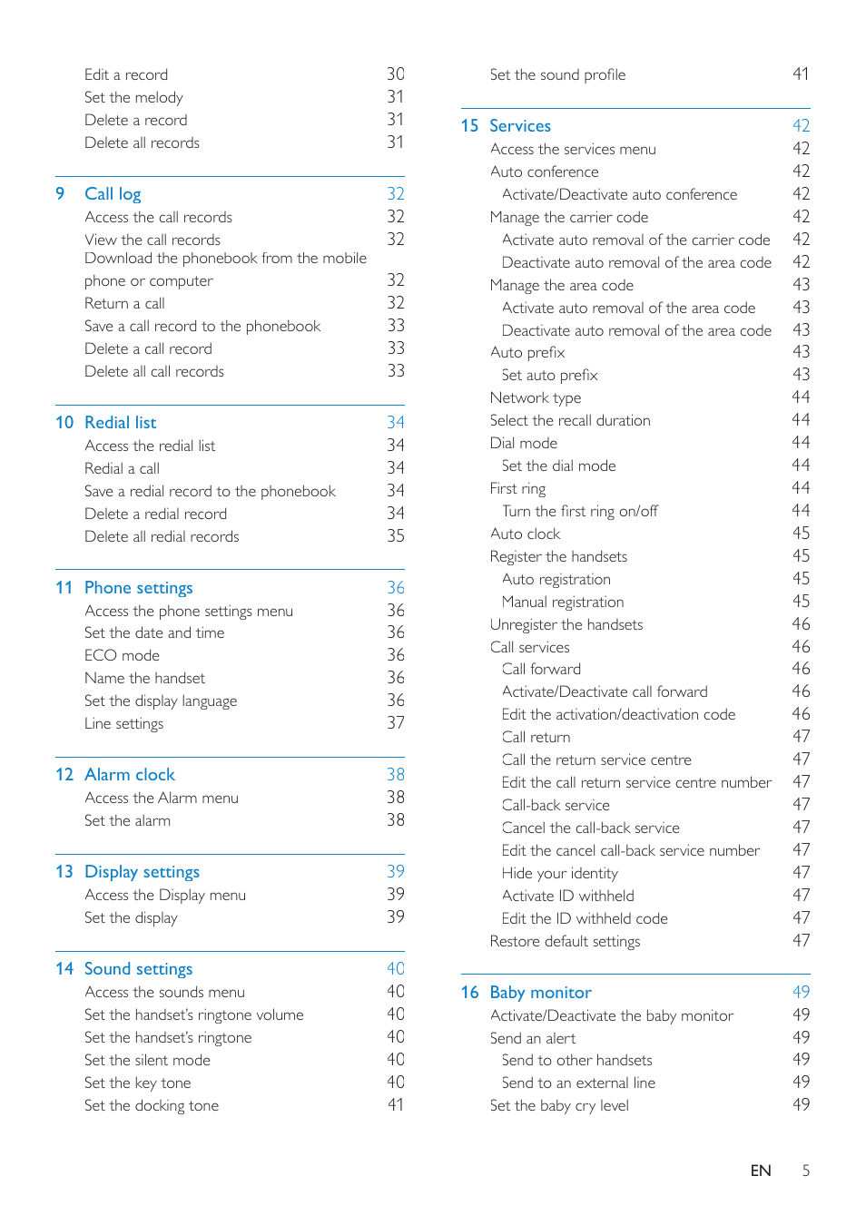 Philips SE8881B-22 User Manual | Page 5 / 62