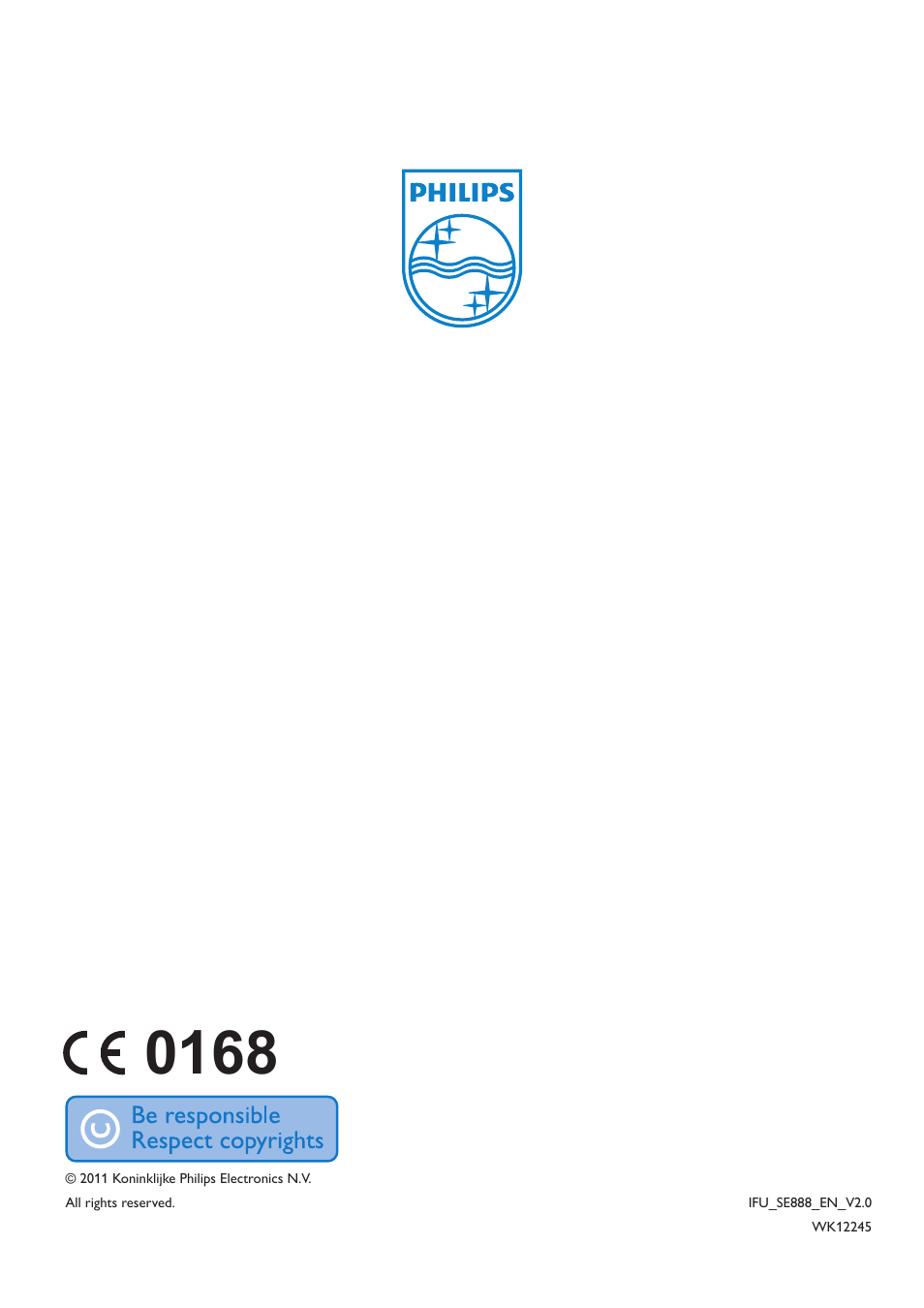 Philips SE8881B-22 User Manual | Page 62 / 62