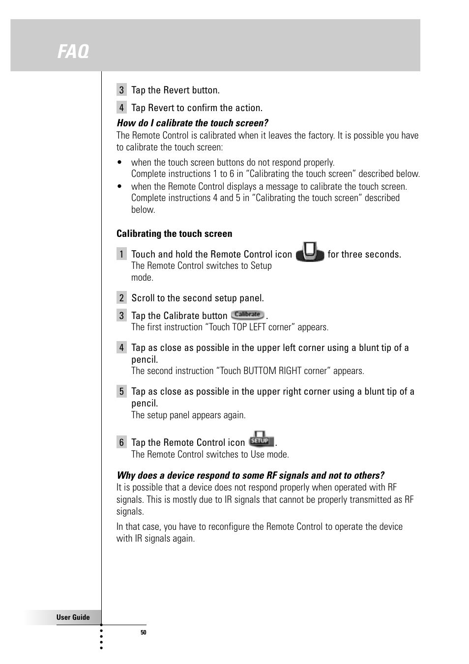 Philips Color Touch Screen Rem Cont w-Database User Manual | Page 50 / 60