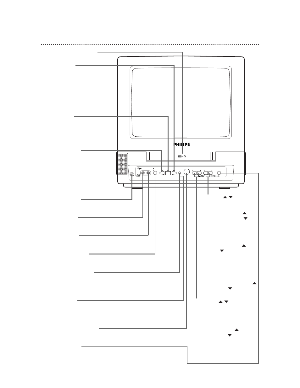 22 front panel, Ccb134 | Philips CCB134AT99 User Manual | Page 22 / 68