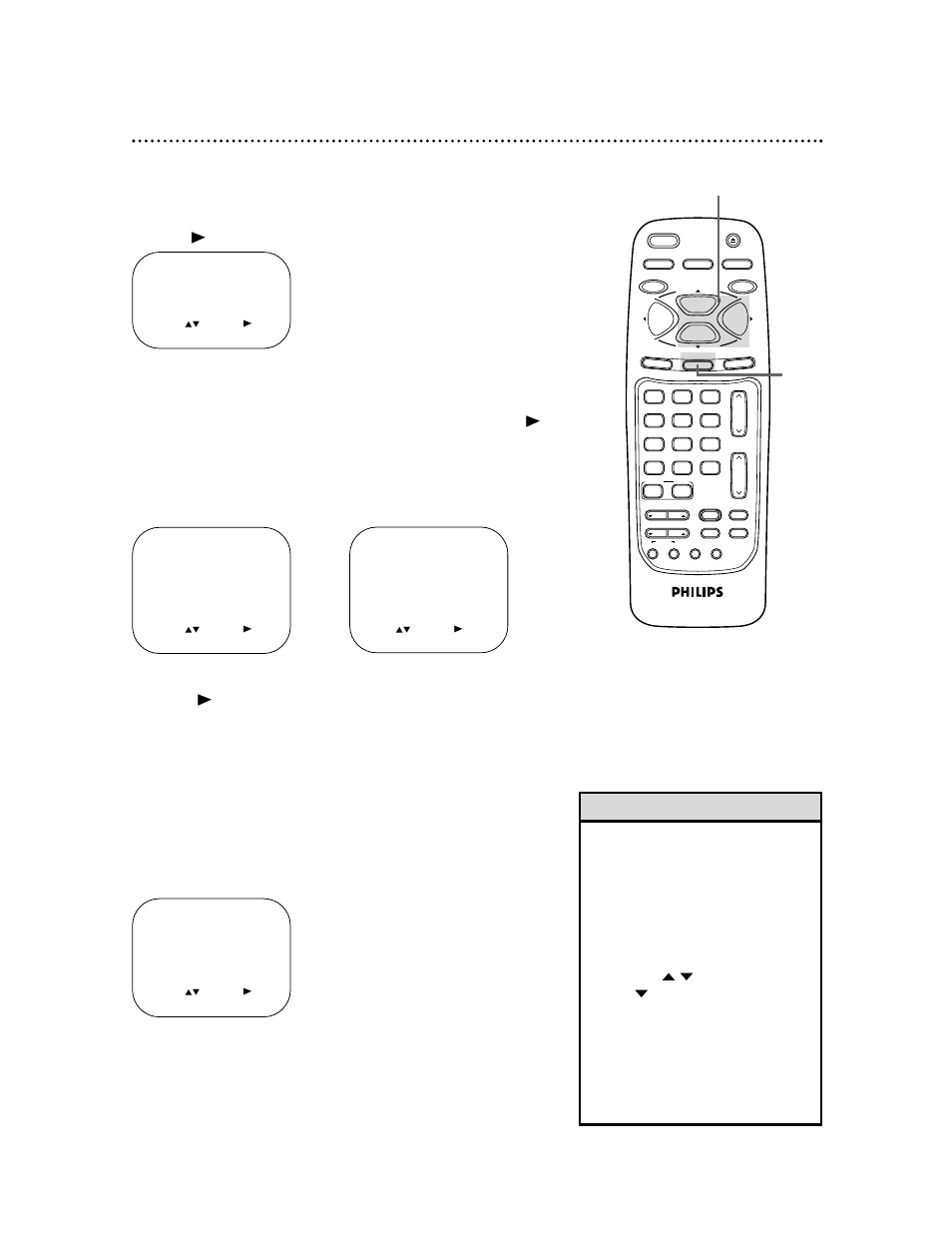 Smartlock (cont’d) 49, Helpful hints, Press the status/exit button | Example of specific sub-ratings | Philips CCB134AT99 User Manual | Page 49 / 68