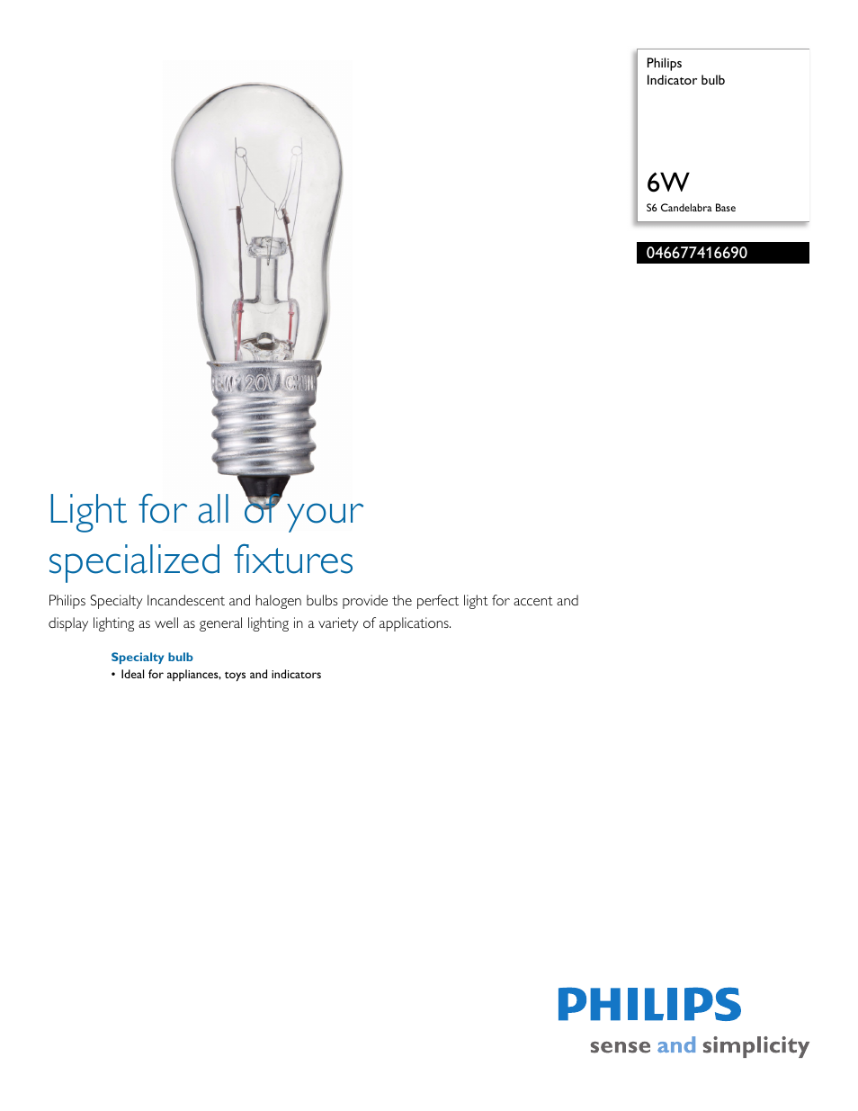 Philips 046677416690 User Manual | 2 pages