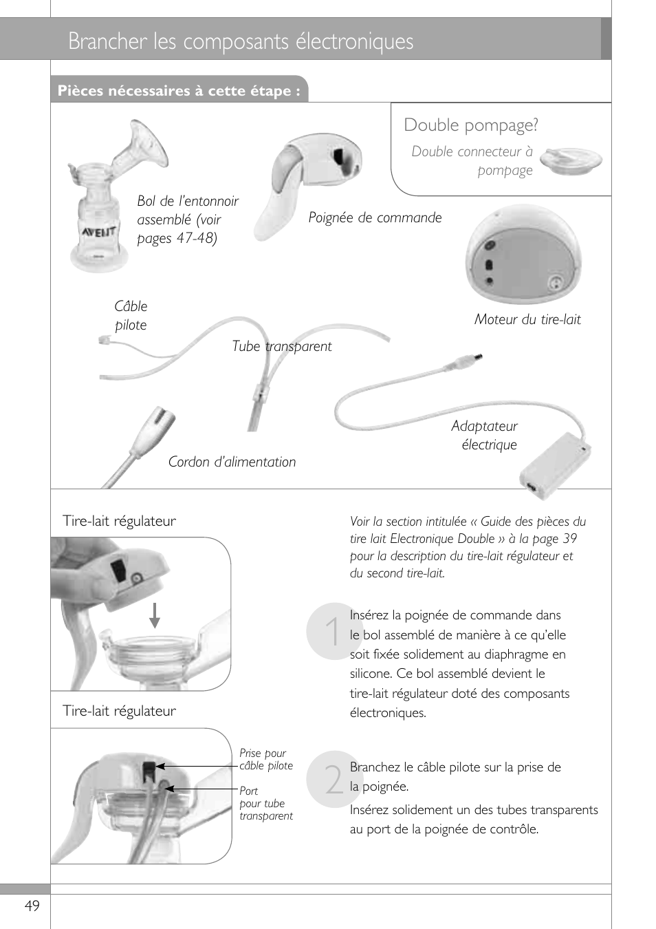 Brancher les composants électroniques | Philips SCF314-02 User Manual | Page 50 / 59