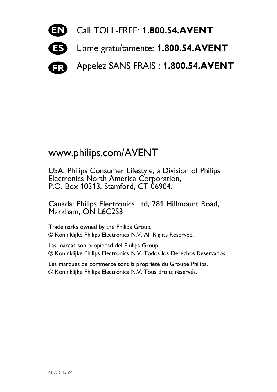 Philips SCF314-02 User Manual | Page 59 / 59