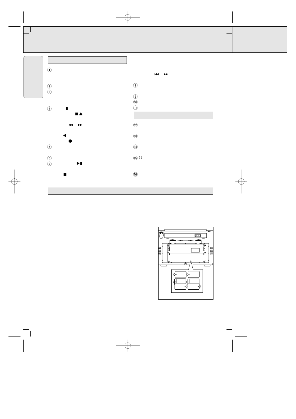 Controls power supply | Philips AZ1005-17 User Manual | Page 8 / 38