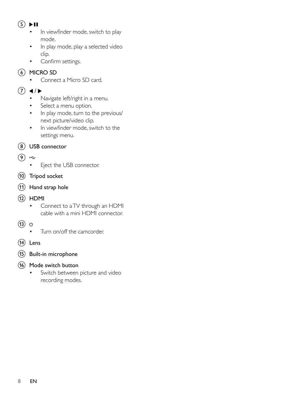 Philips CAM102SB-00 User Manual | Page 8 / 19