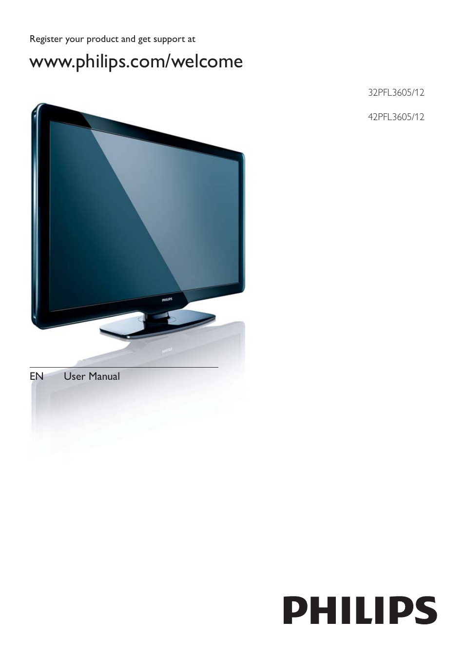 Philips 32PFL3605-12 User Manual | 43 pages