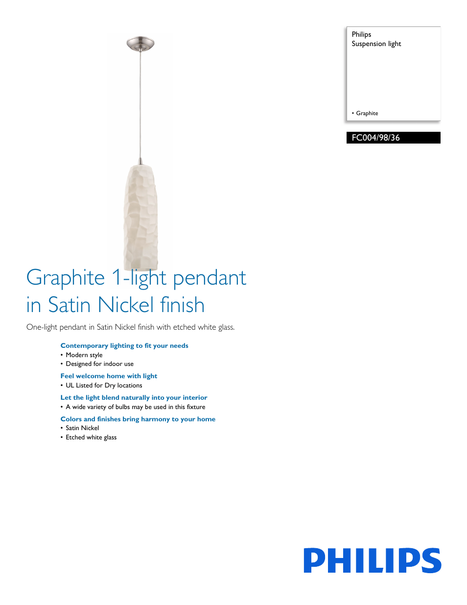 Philips FC0049836 User Manual | 2 pages