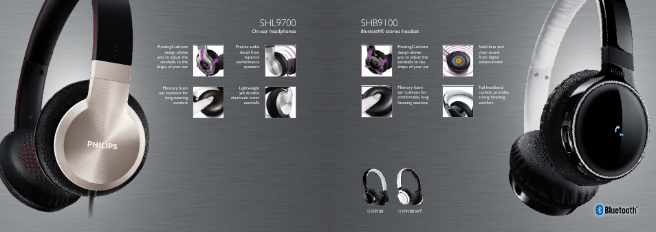 Shl9700, Shb9100 | Philips SHQ3207-28 User Manual | Page 16 / 31