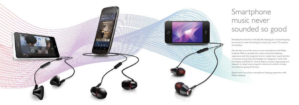 Smartphone music never sounded so good | Philips SHQ3207-28 User Manual | Page 23 / 31