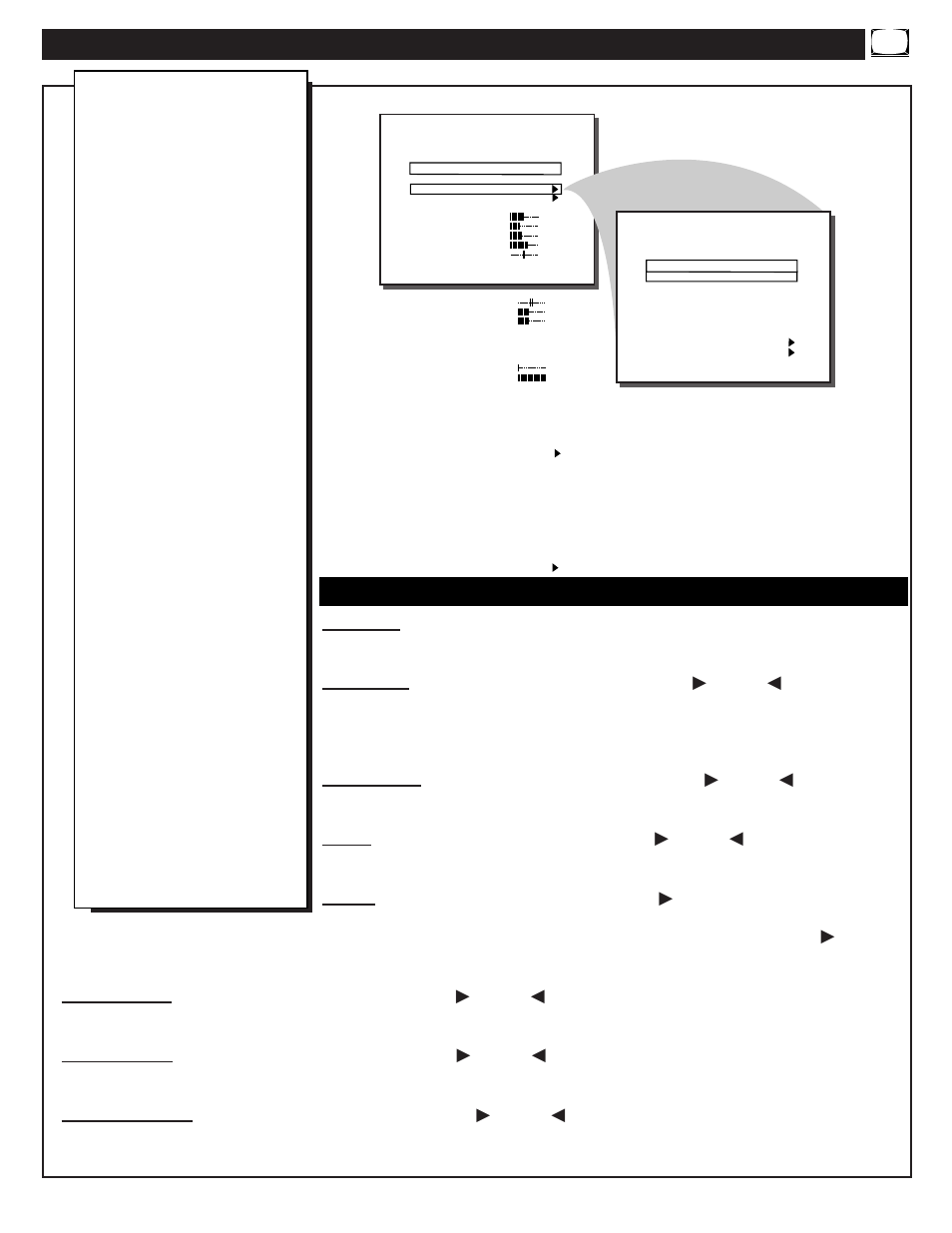 Escription of, Creen, Ontrols | Commercial mode, Hannel, Nstallation | Philips PA9019C User Manual | Page 31 / 36