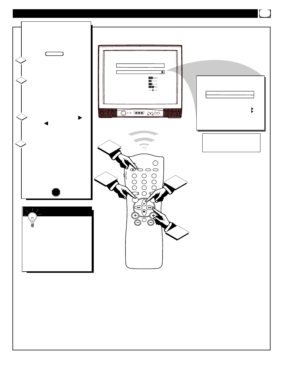 Ow to, Se the, Creen | Philips PA9019C User Manual | Page 9 / 36