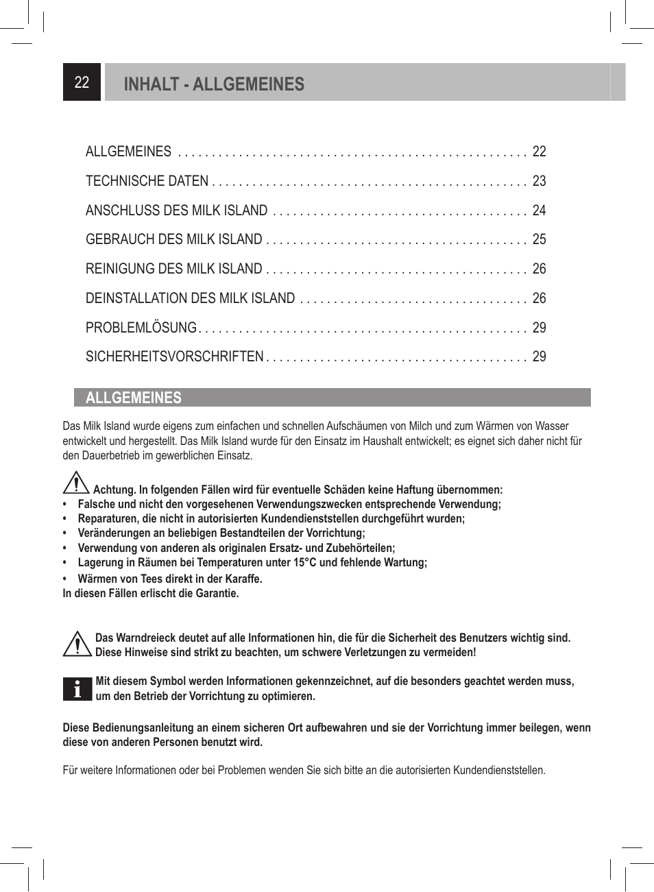 Inhalt - allgemeines | Philips 21000972 User Manual | Page 22 / 84