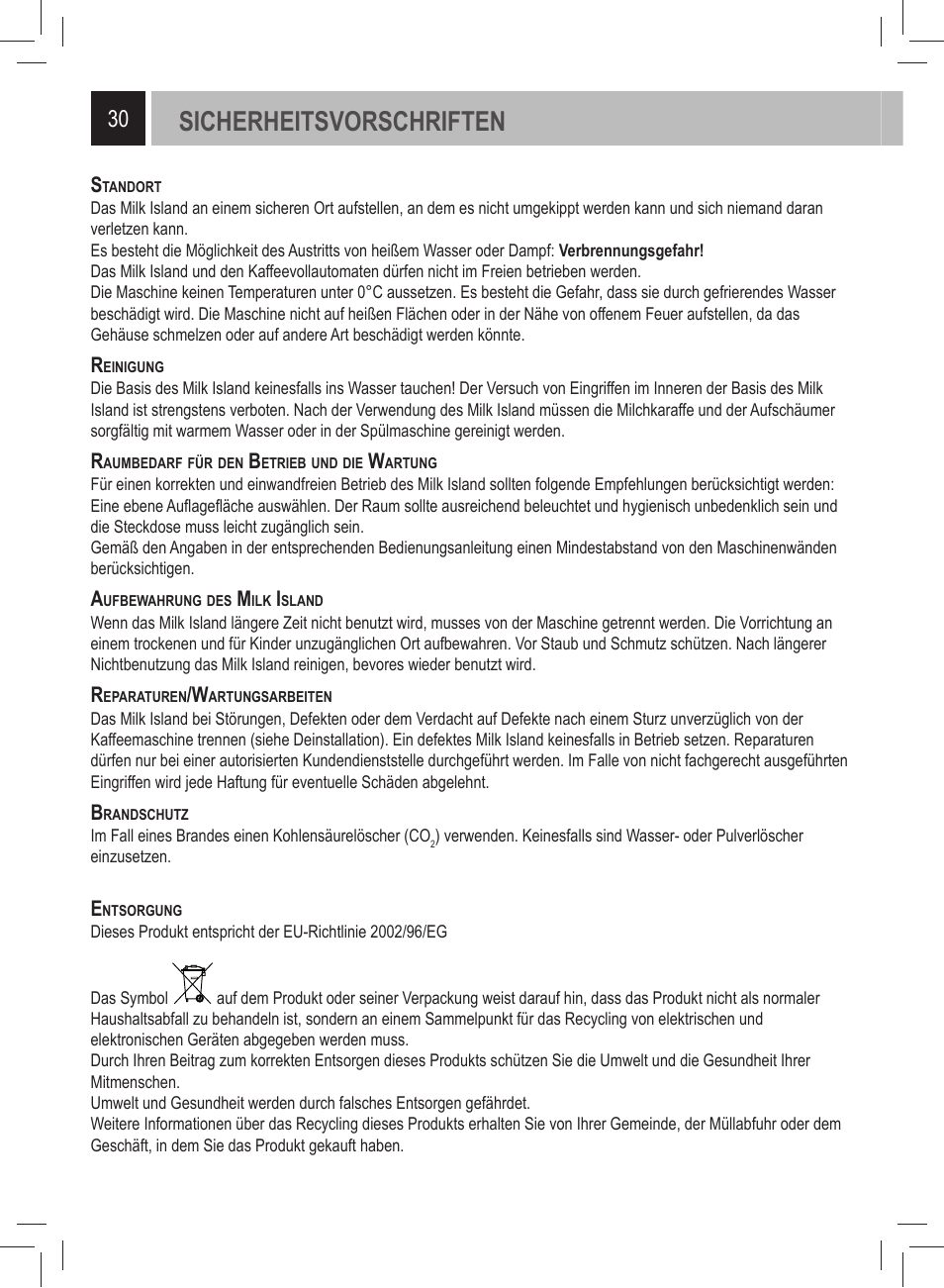 Sicherheitsvorschriften | Philips 21000972 User Manual | Page 30 / 84