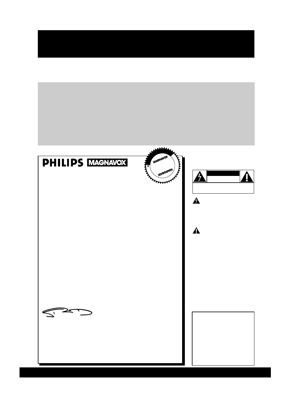 Safety, Hurry, Warranty verification | Owner confirmation, Model registration | Philips 4 HD SMALL CLOCK VCR User Manual | Page 2 / 52