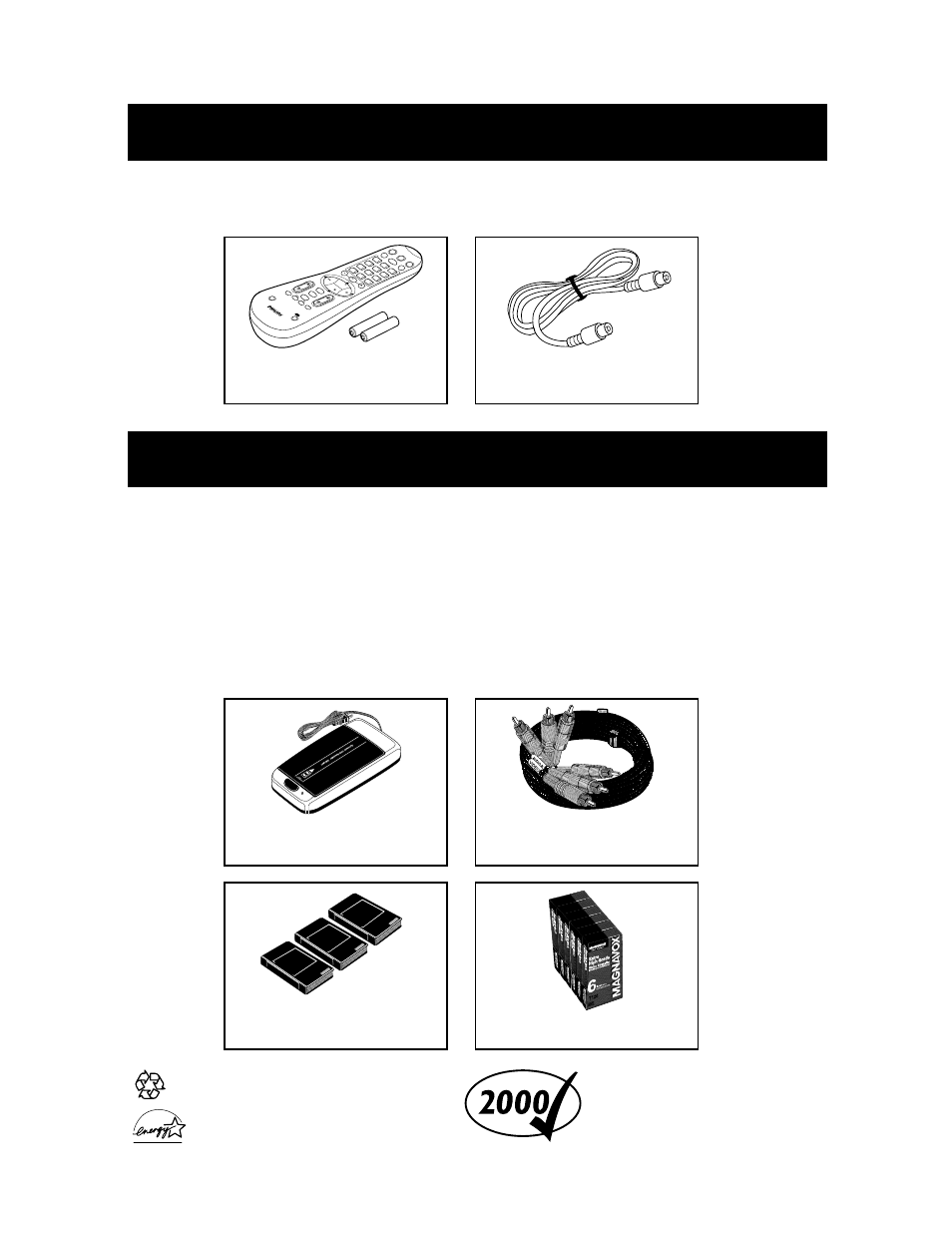 Upplied, Ccessories, Ptional | Sk ip s ea rc h, 7;; ind ex :: 7 aud io/m ute | Philips VRA641AT User Manual | Page 60 / 60