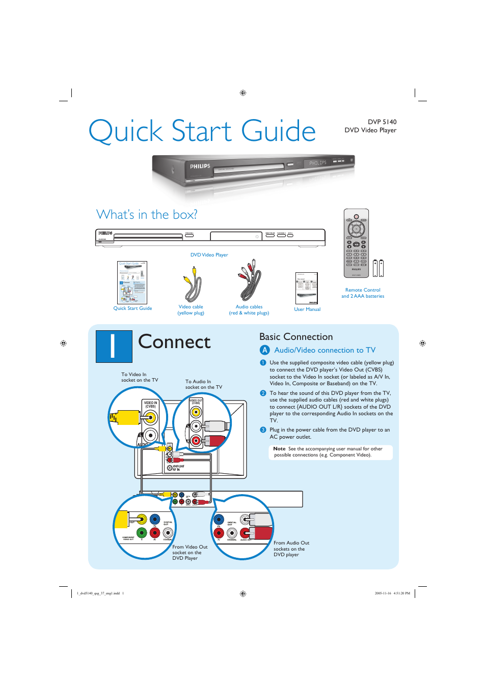 Philips DVP5140-37 User Manual | 2 pages