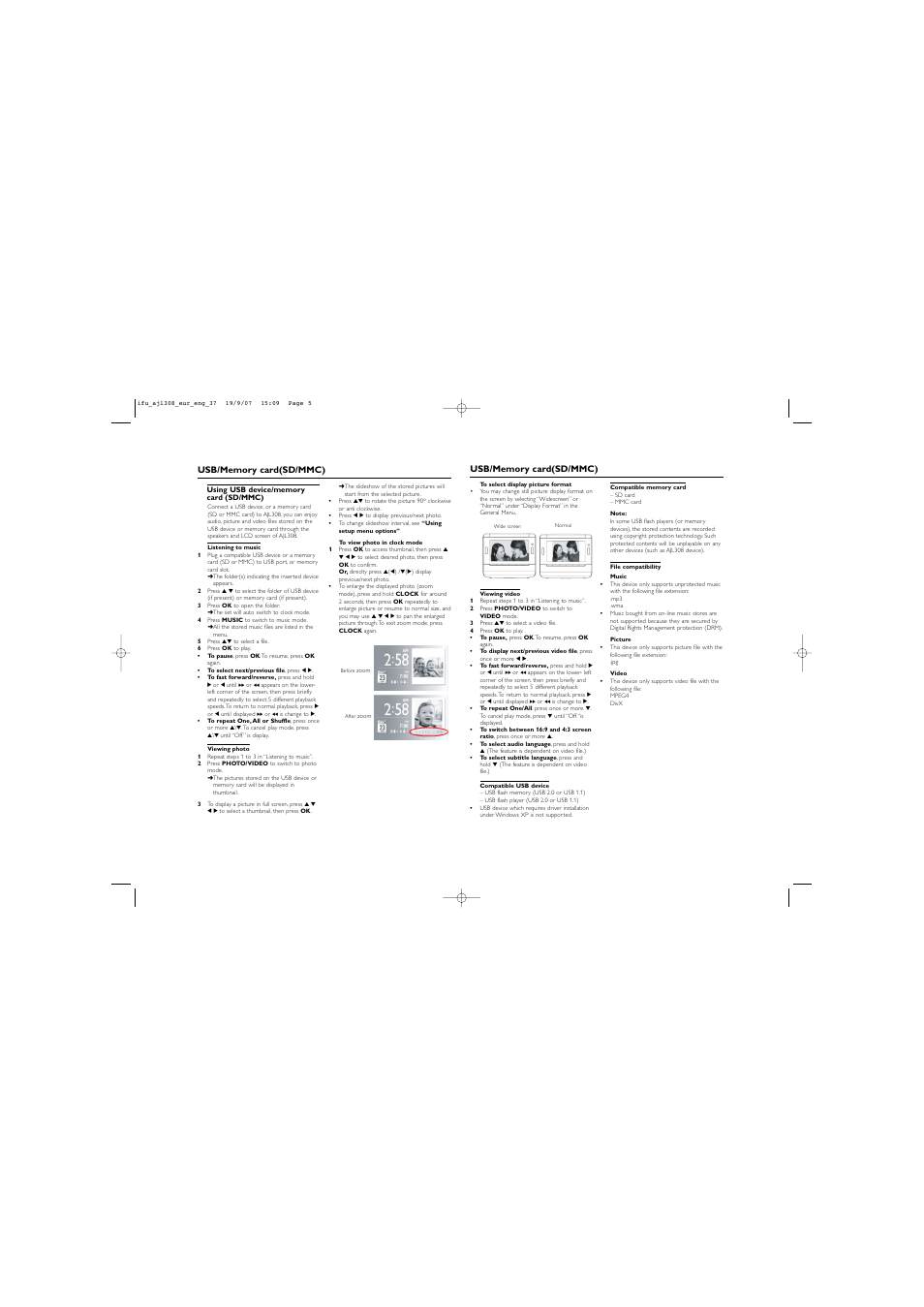 Philips AJL308-17B User Manual | Page 5 / 9