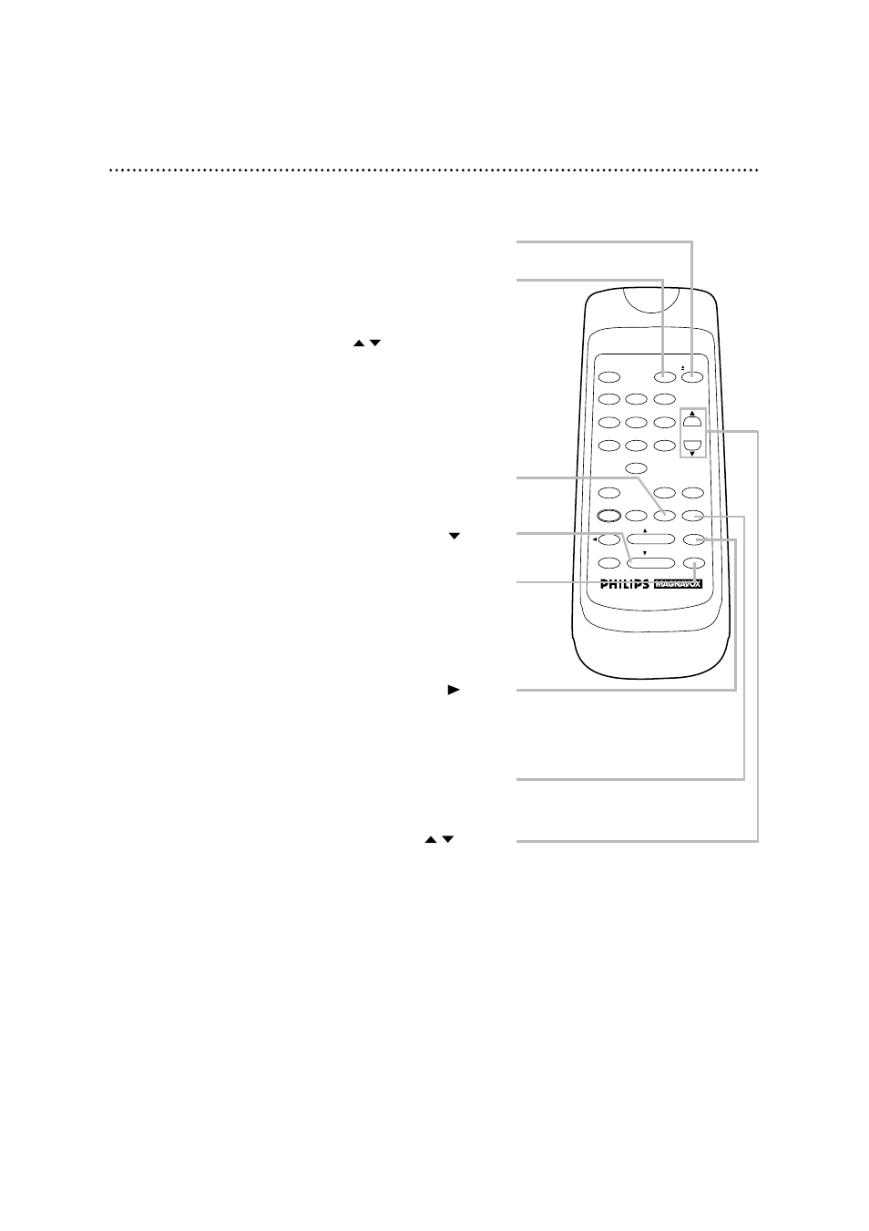 Remote control buttons (cont’d) 19, O/ p, When playback is stopped, press to fast | Philips VRA601AT99 User Manual | Page 19 / 48