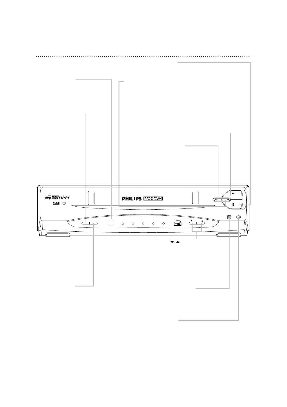 22 front panel | Philips VRA601AT99 User Manual | Page 22 / 48