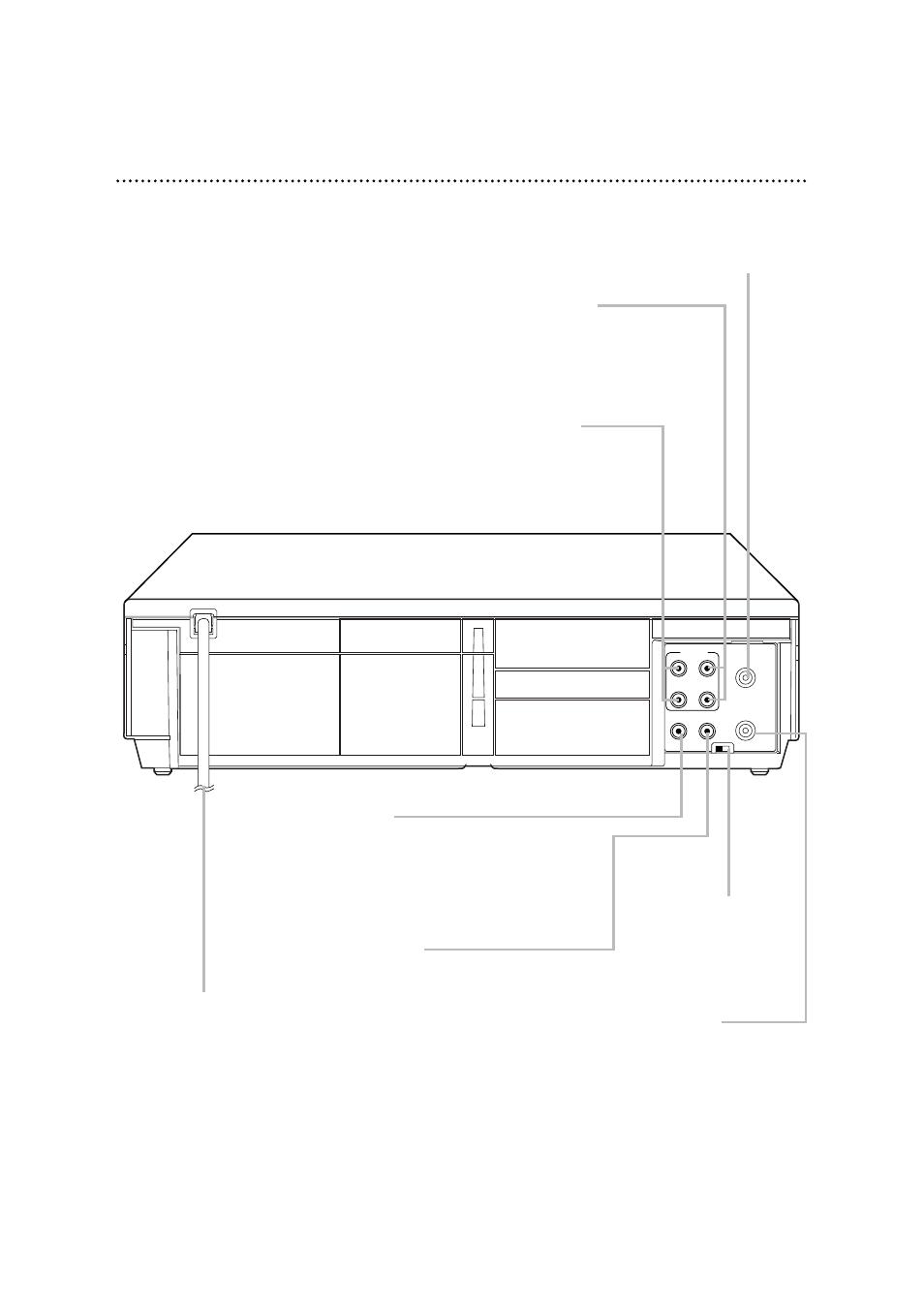 Rear panel 23 | Philips VRA601AT99 User Manual | Page 23 / 48