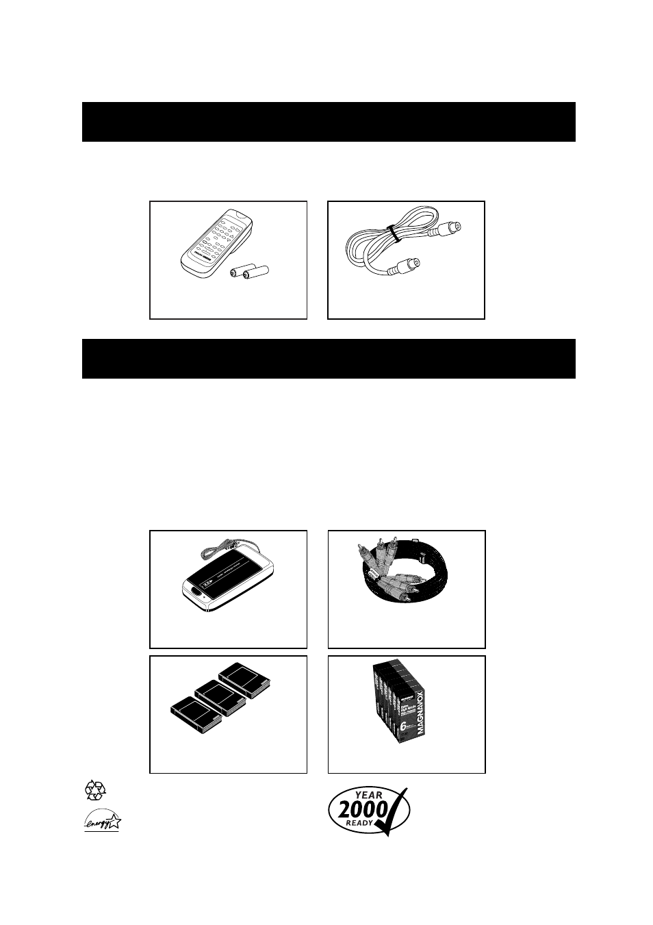 Upplied, Ccessories, Ptional | Philips VRA601AT99 User Manual | Page 48 / 48