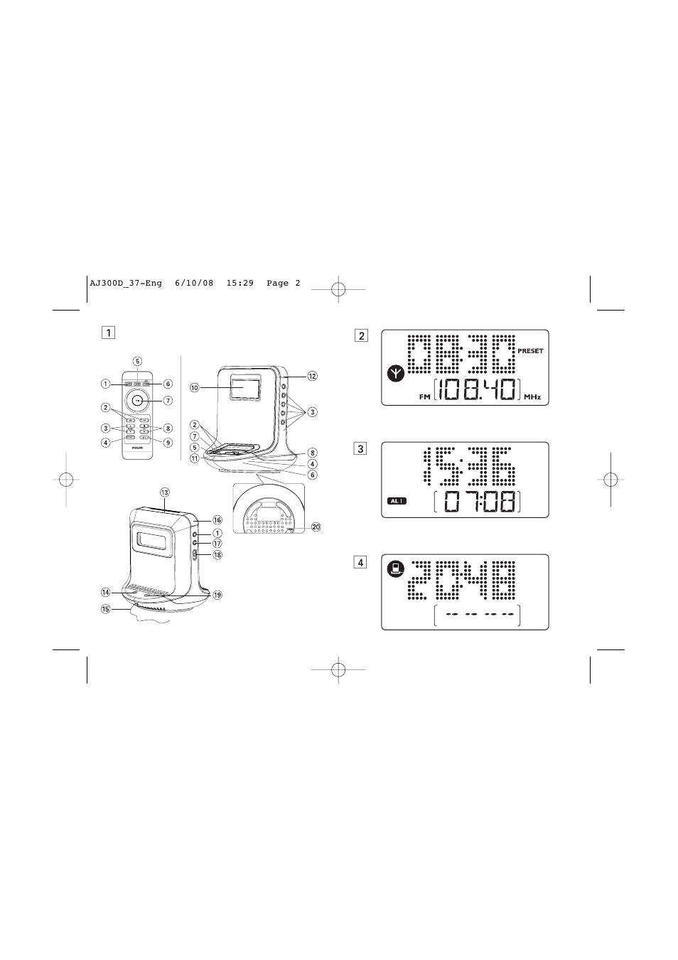 Philips AJ300D-37B User Manual | Page 2 / 9