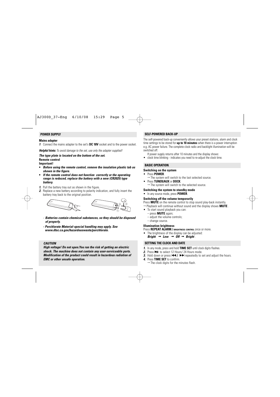 Philips AJ300D-37B User Manual | Page 5 / 9