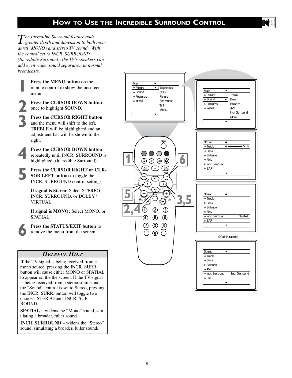 Philips 20RF50S User Manual | Page 15 / 40