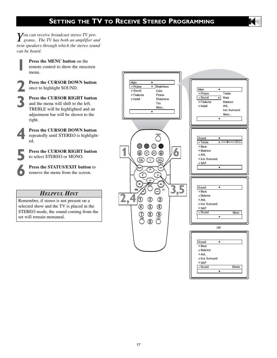 Philips 20RF50S User Manual | Page 17 / 40