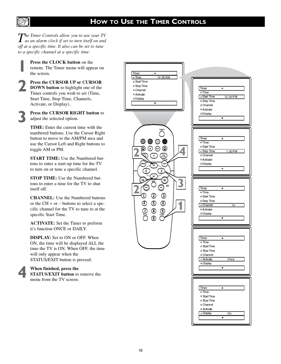 Philips 20RF50S User Manual | Page 18 / 40