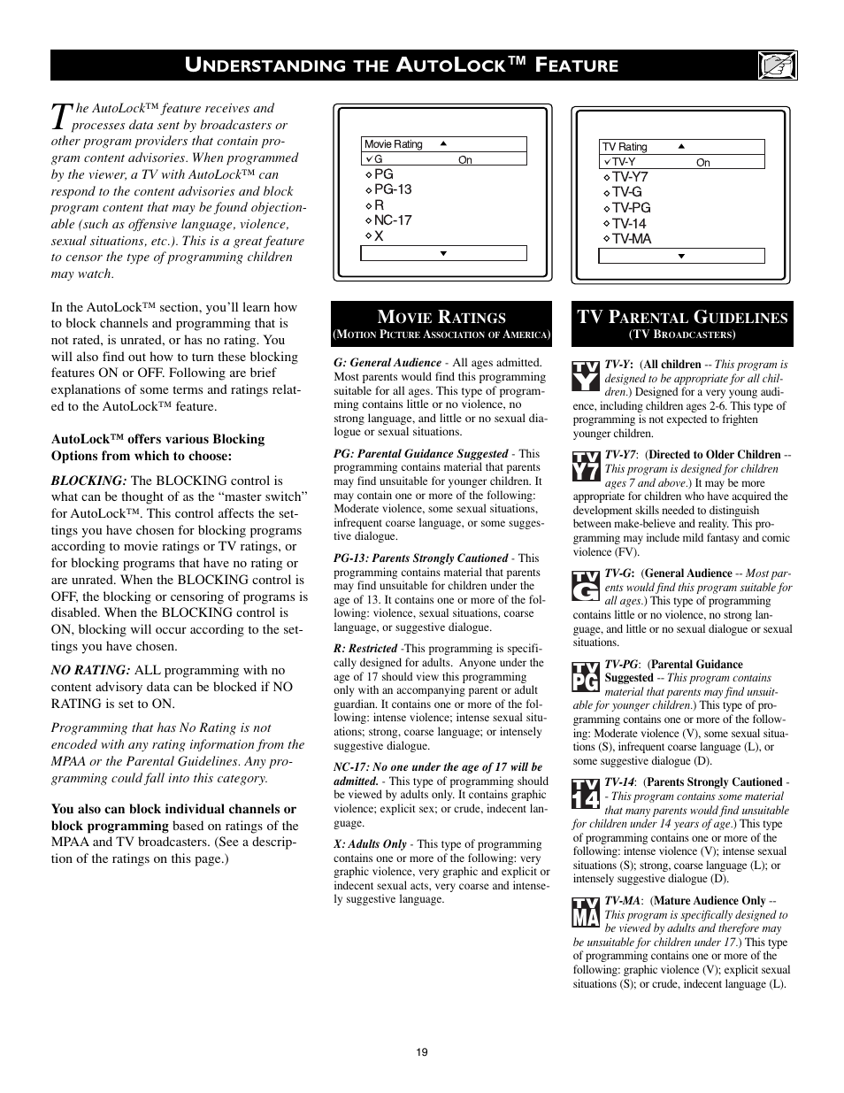 Tv p | Philips 20RF50S User Manual | Page 19 / 40