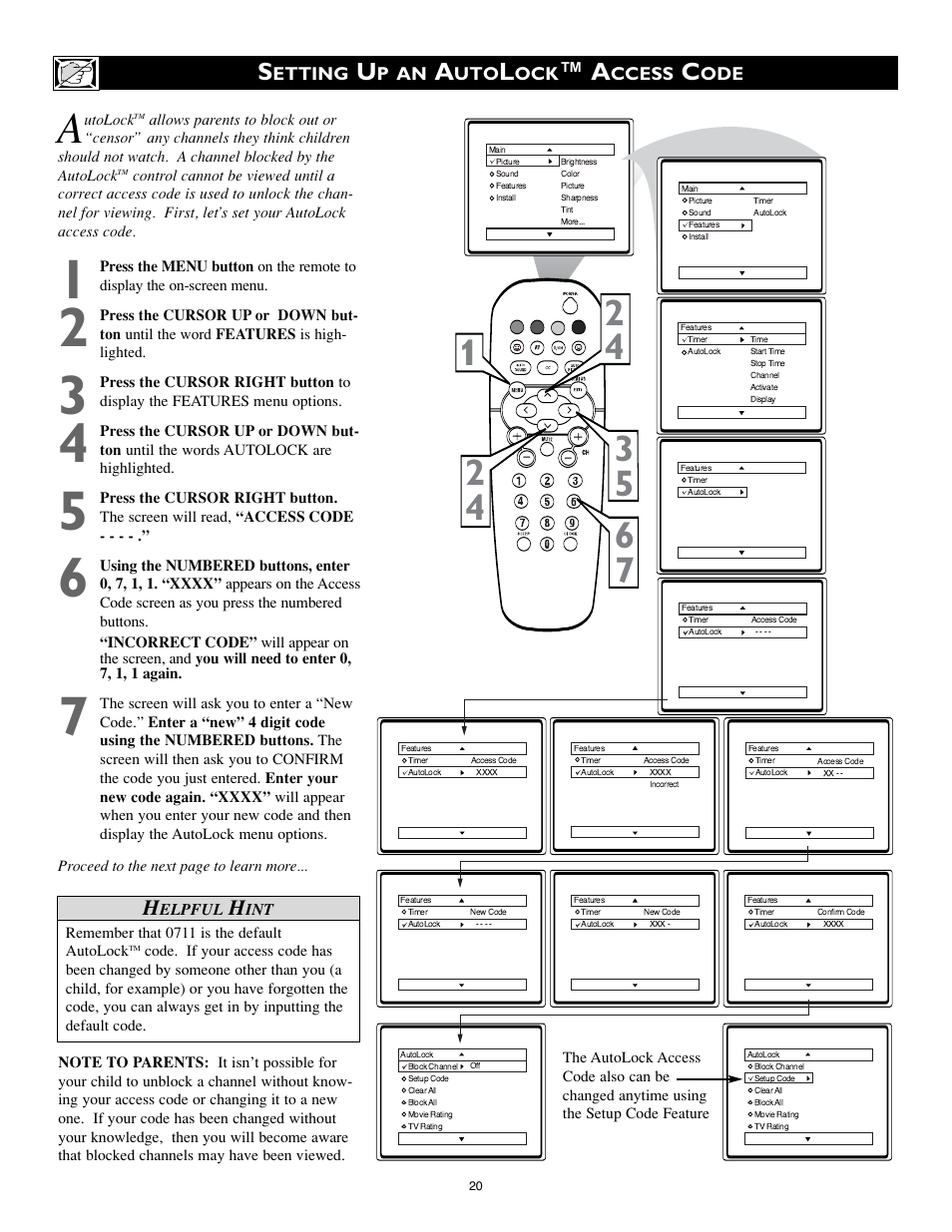 Philips 20RF50S User Manual | Page 20 / 40