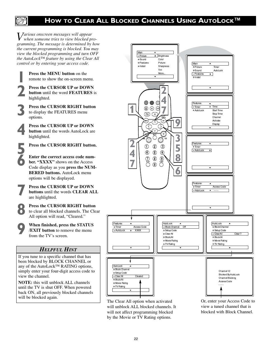 Philips 20RF50S User Manual | Page 22 / 40