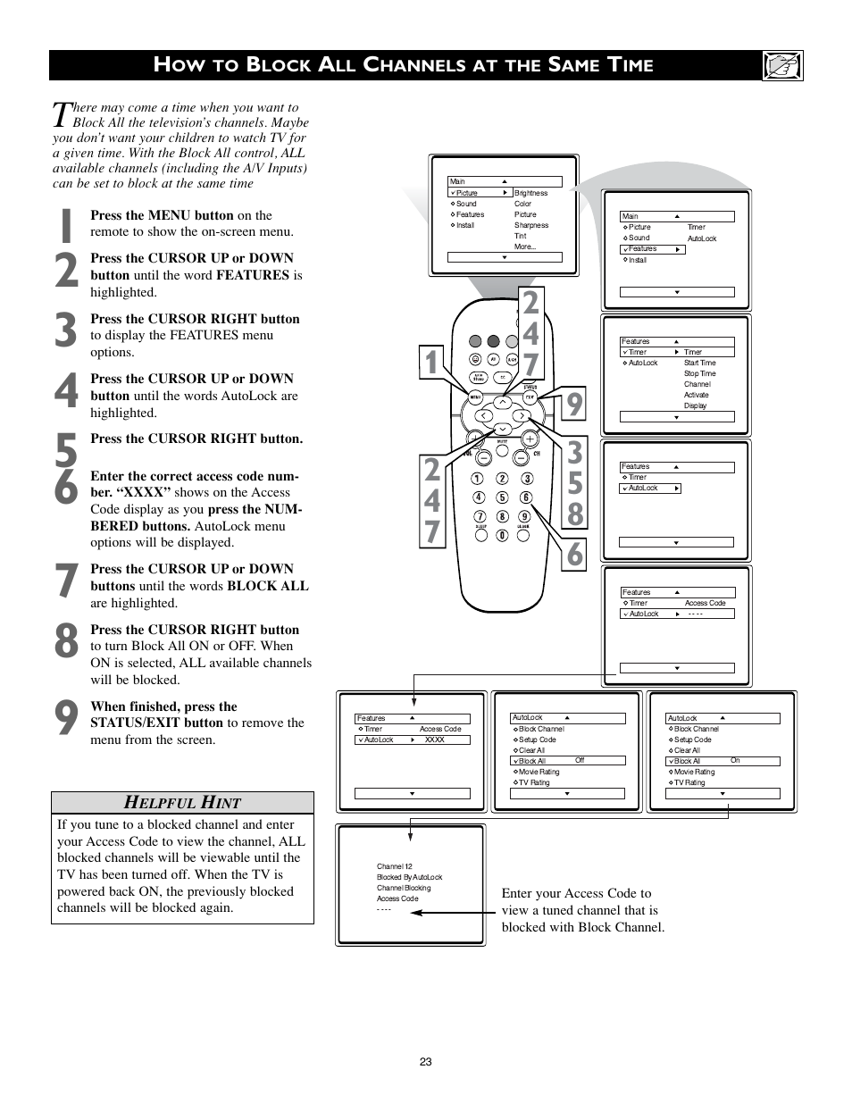 Philips 20RF50S User Manual | Page 23 / 40