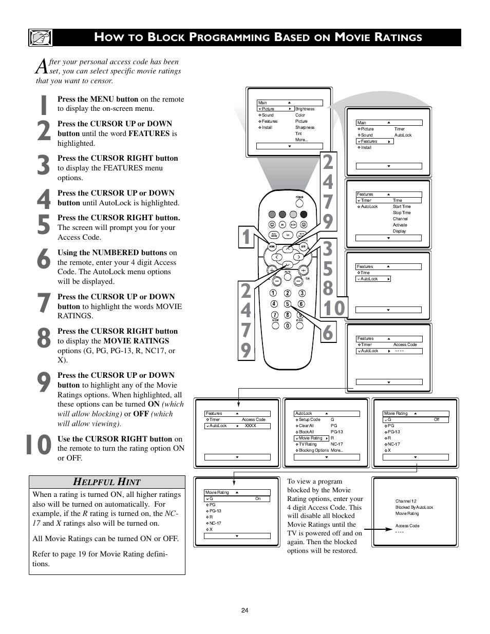 Philips 20RF50S User Manual | Page 24 / 40