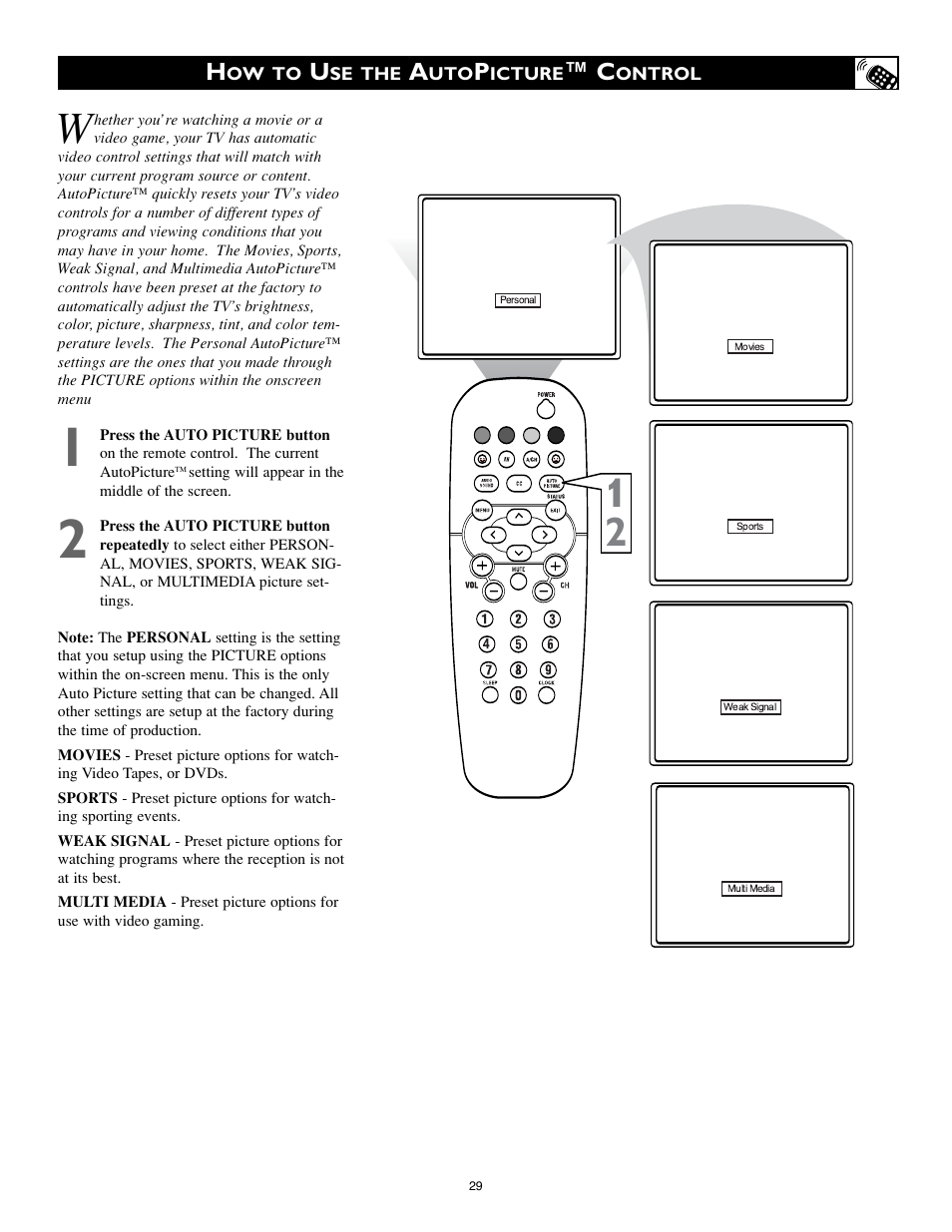 Philips 20RF50S User Manual | Page 29 / 40
