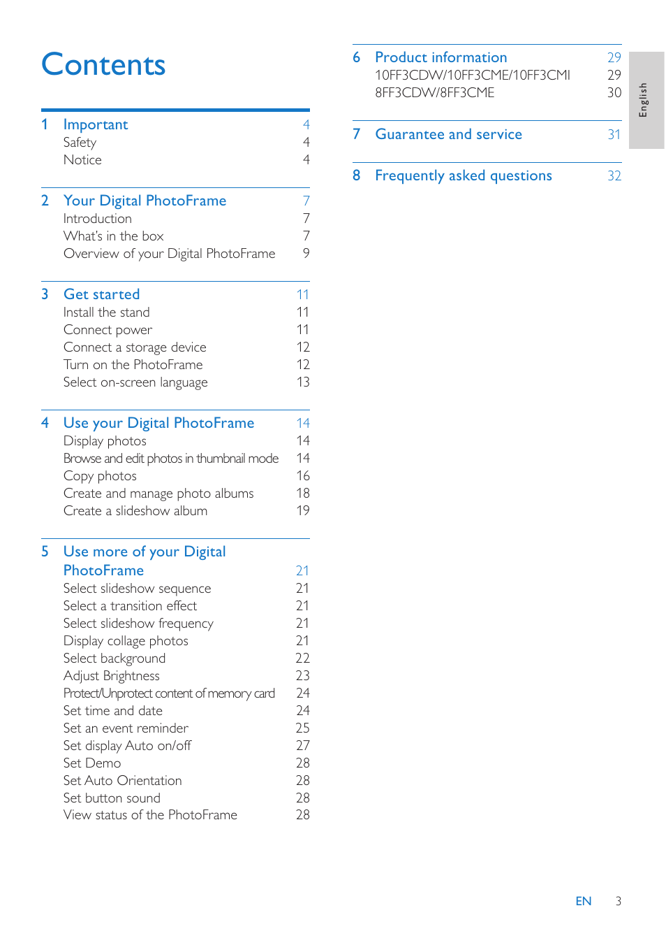 Philips 10FF3CMI-37 User Manual | Page 2 / 34