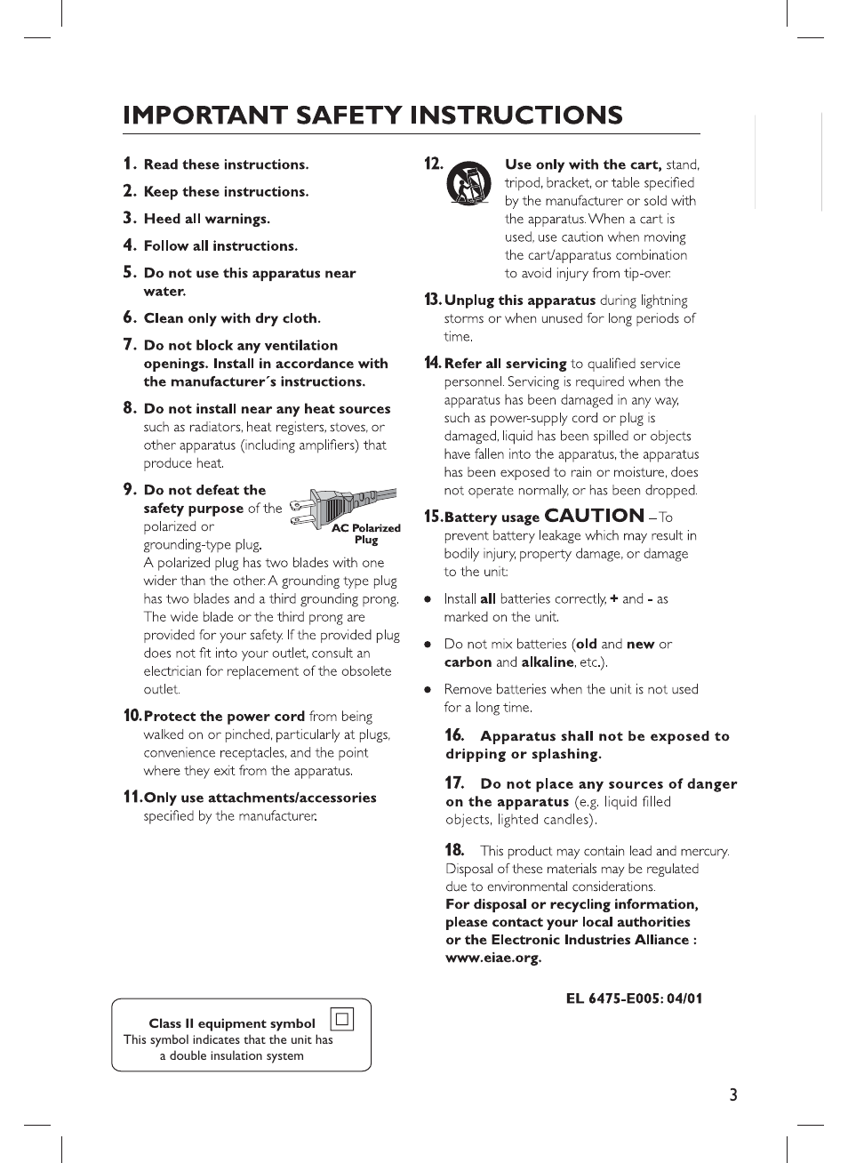 Philips DVP1013-F7E User Manual | Page 3 / 42